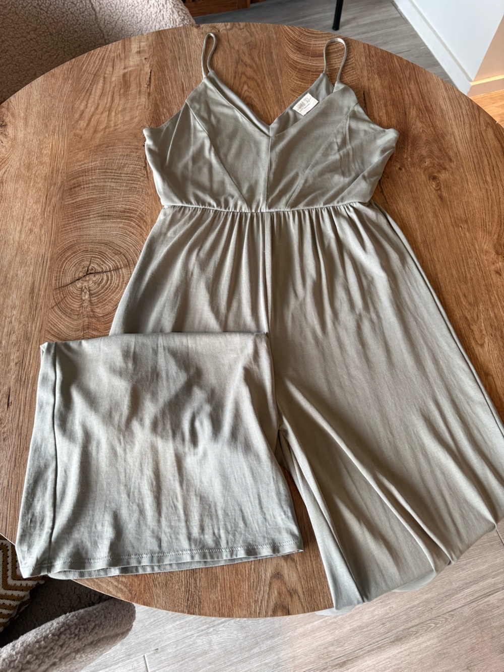 Sienna Sky Light Sage Green Jumpsuit